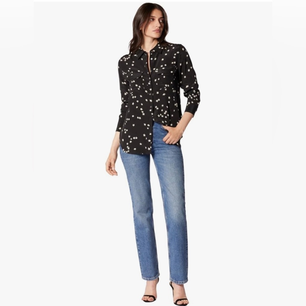 Equipment stars button down slim women’s blouse